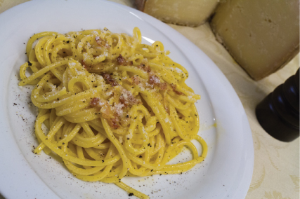 Carbonara con spaghettoni Gentile
