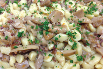 Gnocchi ai funghi porcini